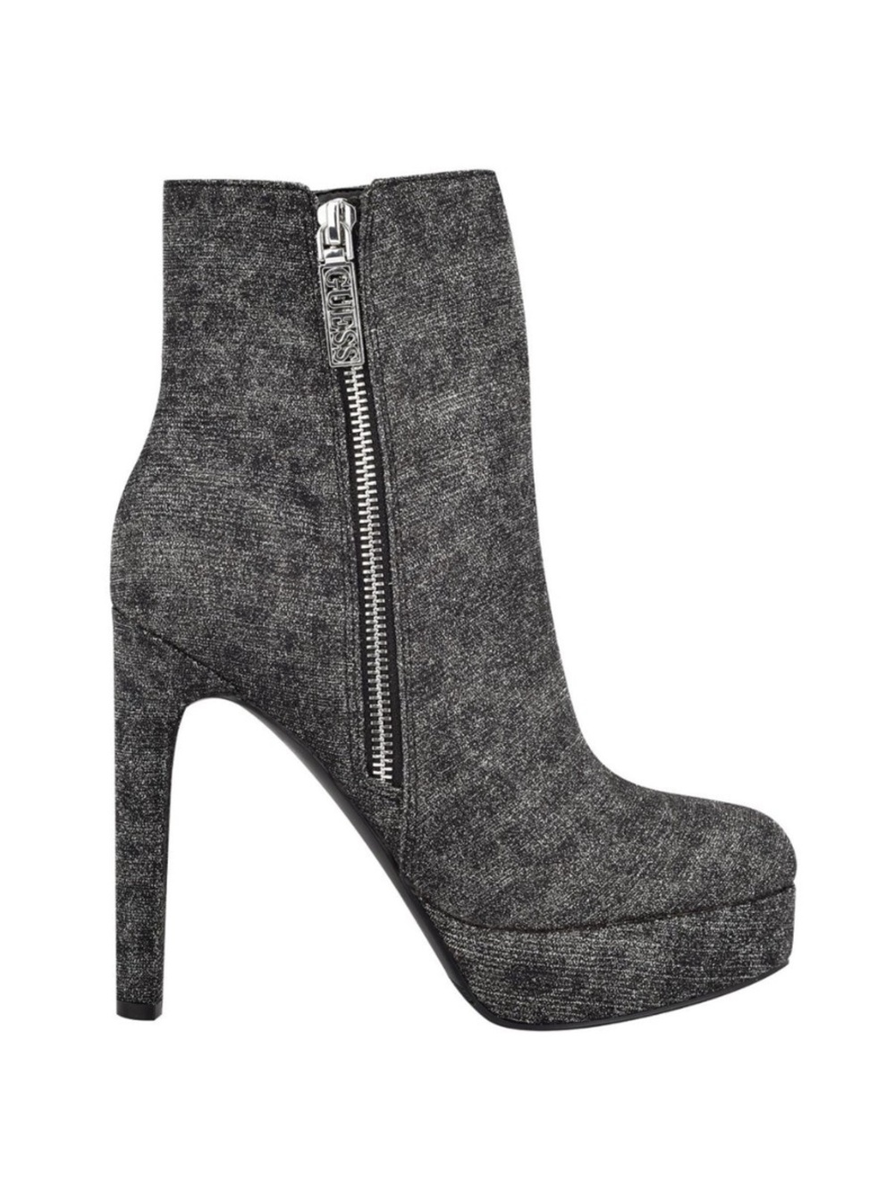 ‼️NWOT‼️Guess Sparkle High Heel Ankle Boot in Charcoal Size 8